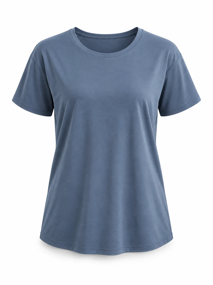 Relaxed training T-shirt, shown in Slate Blue